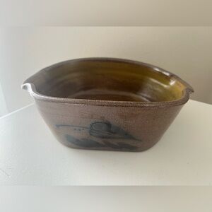 Red Wing Pottery | 2003 Stoneware Casserole Dish | Collectible | Artist Sign MC